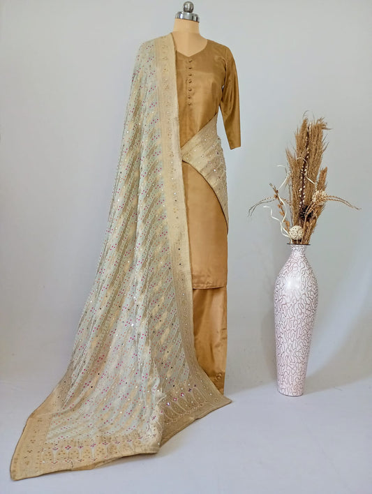 Viscose Georgette  Baby blue Bandhej dupatta