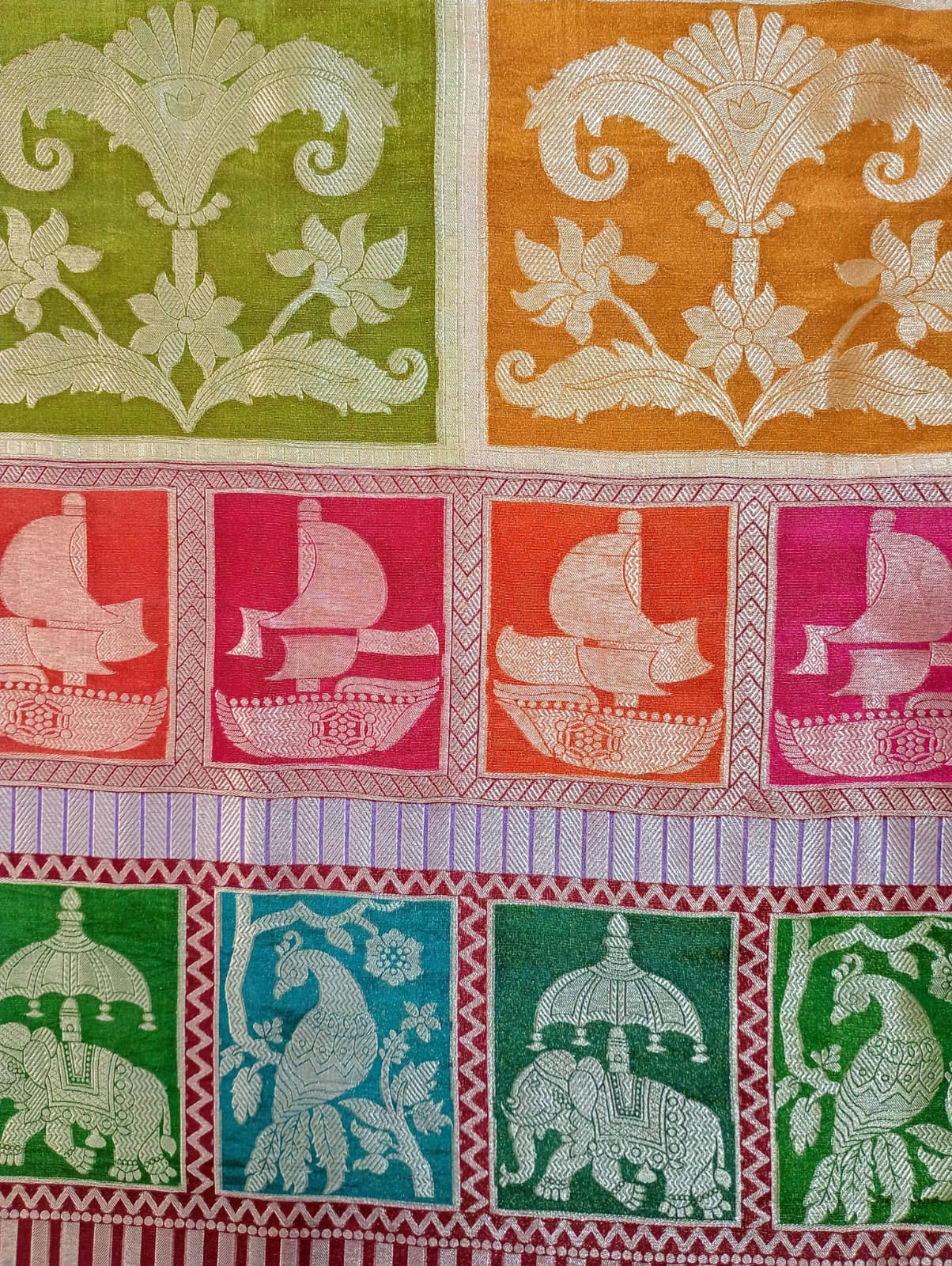 Silk Tissue Multi-shade Dupatta